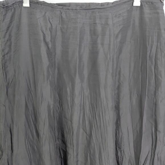 Chicos Skirt Womens M 1 Silk Maxi Beaded Sequin Embroidery Artsy Formal - Picture 5 of 9